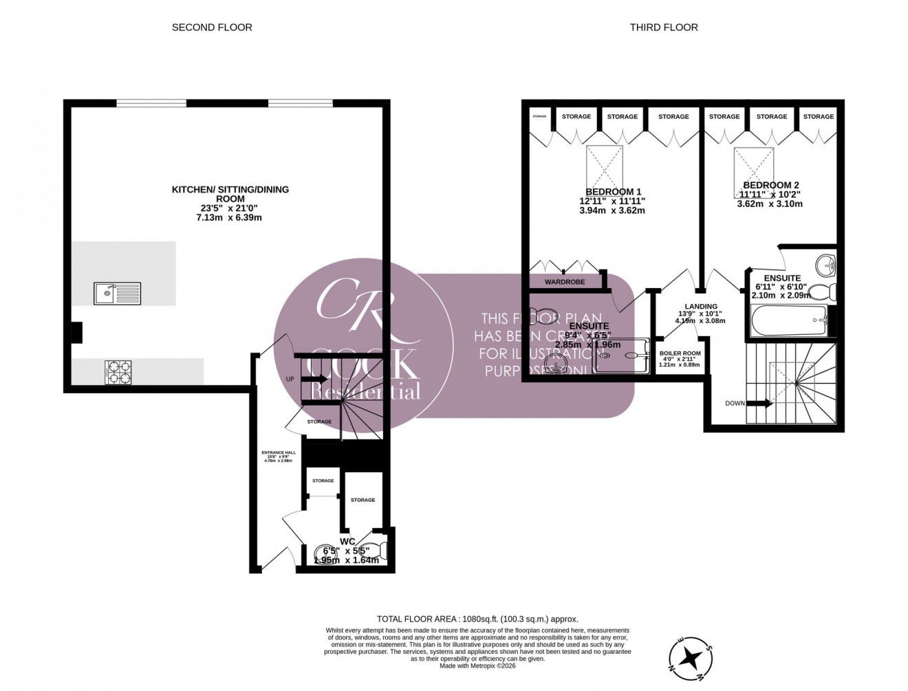 Floorplan for Clarence Square, Cheltenham