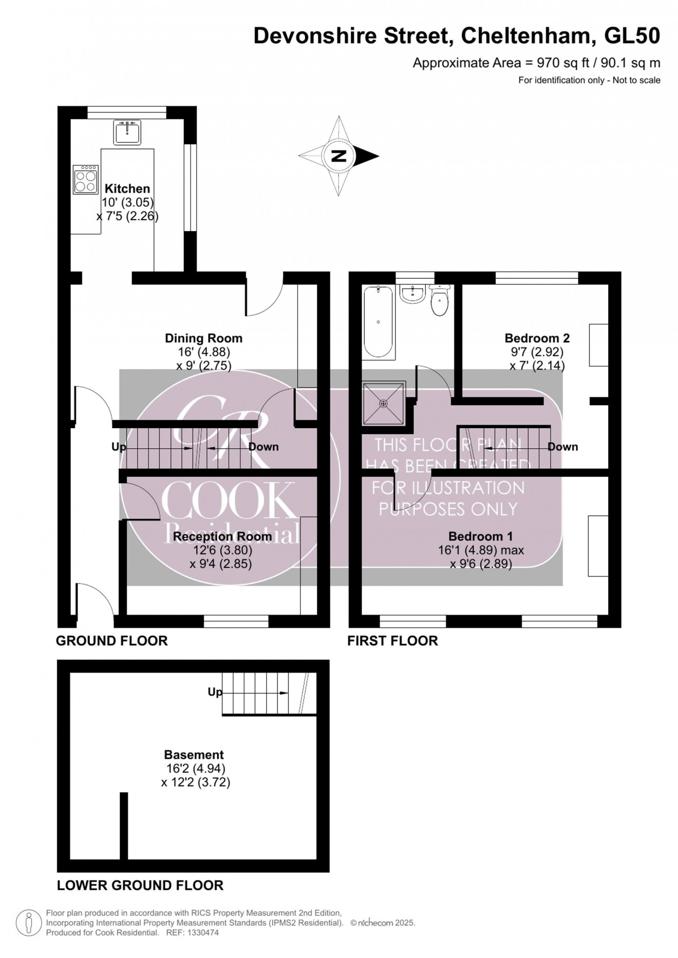 Floorplan for Devonshire Street, Cheltenham, GL50