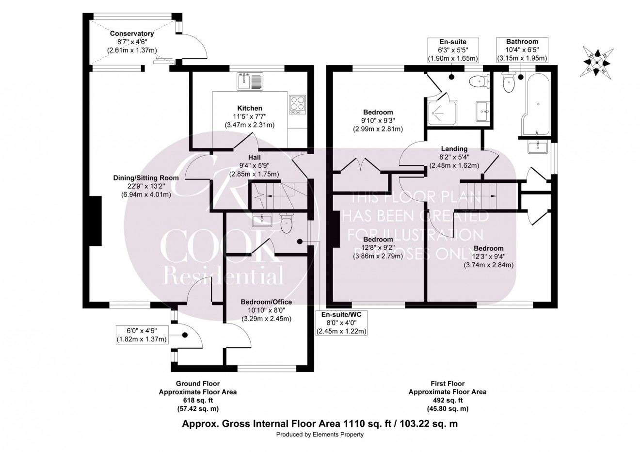 Floorplan for Smithwood Grove, Charlton Kings, GL53
