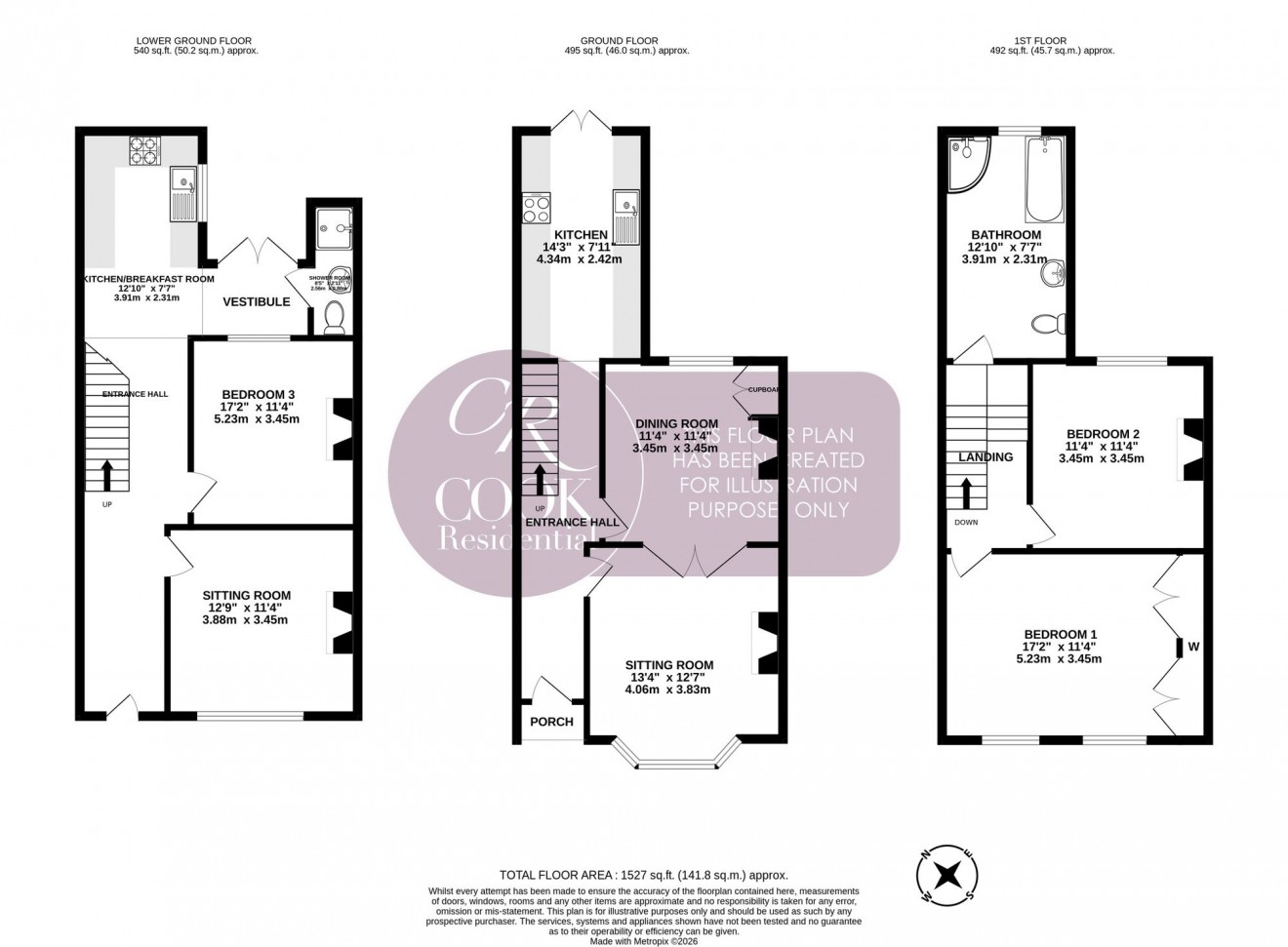 Floorplan for Christchurch Terrace, Malvern Road, GL50