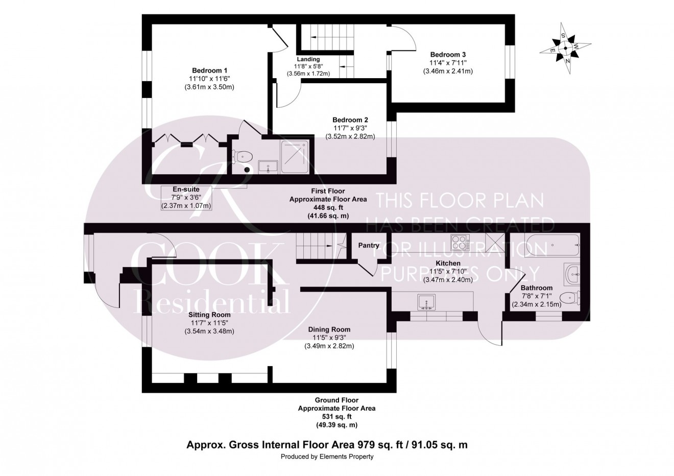 Floorplan for Mitre Street, St. Lukes
