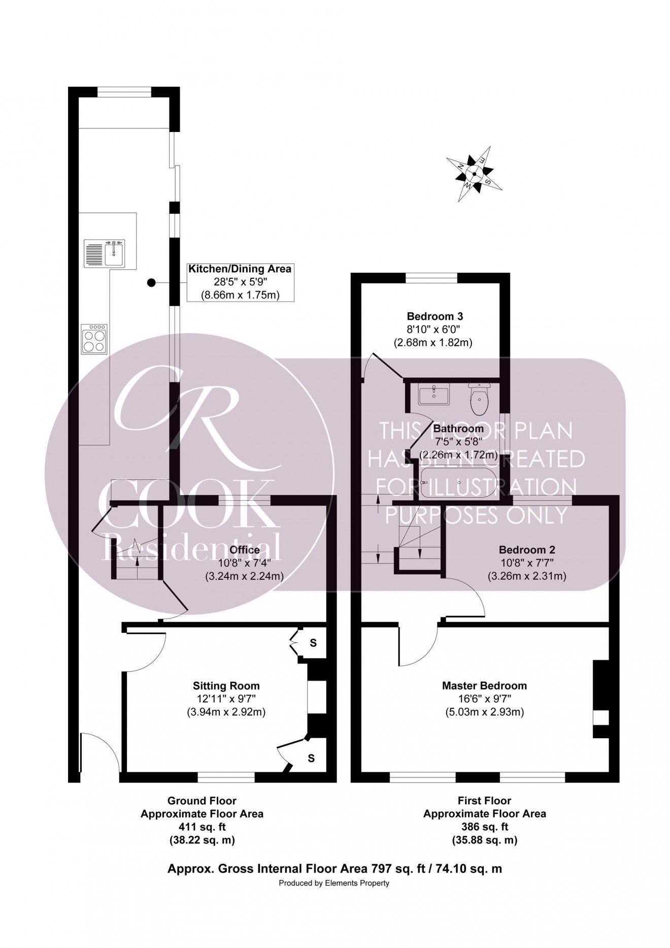 Floorplan for Duke Street, Cheltenham, GL52