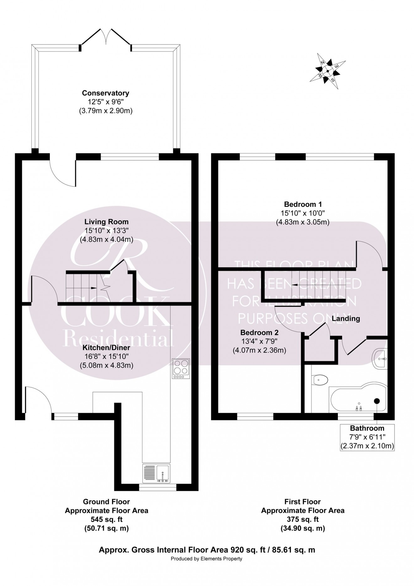Floorplan for Glynbridge Gardens, Cheltenham, GL51