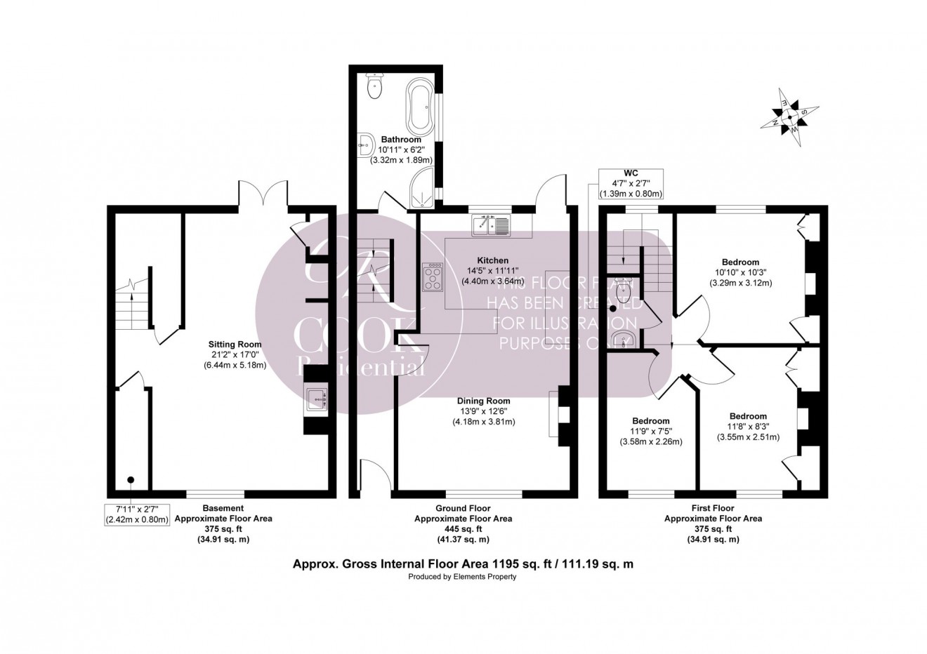 Floorplan for Corpus Street, Cheltenham, GL52