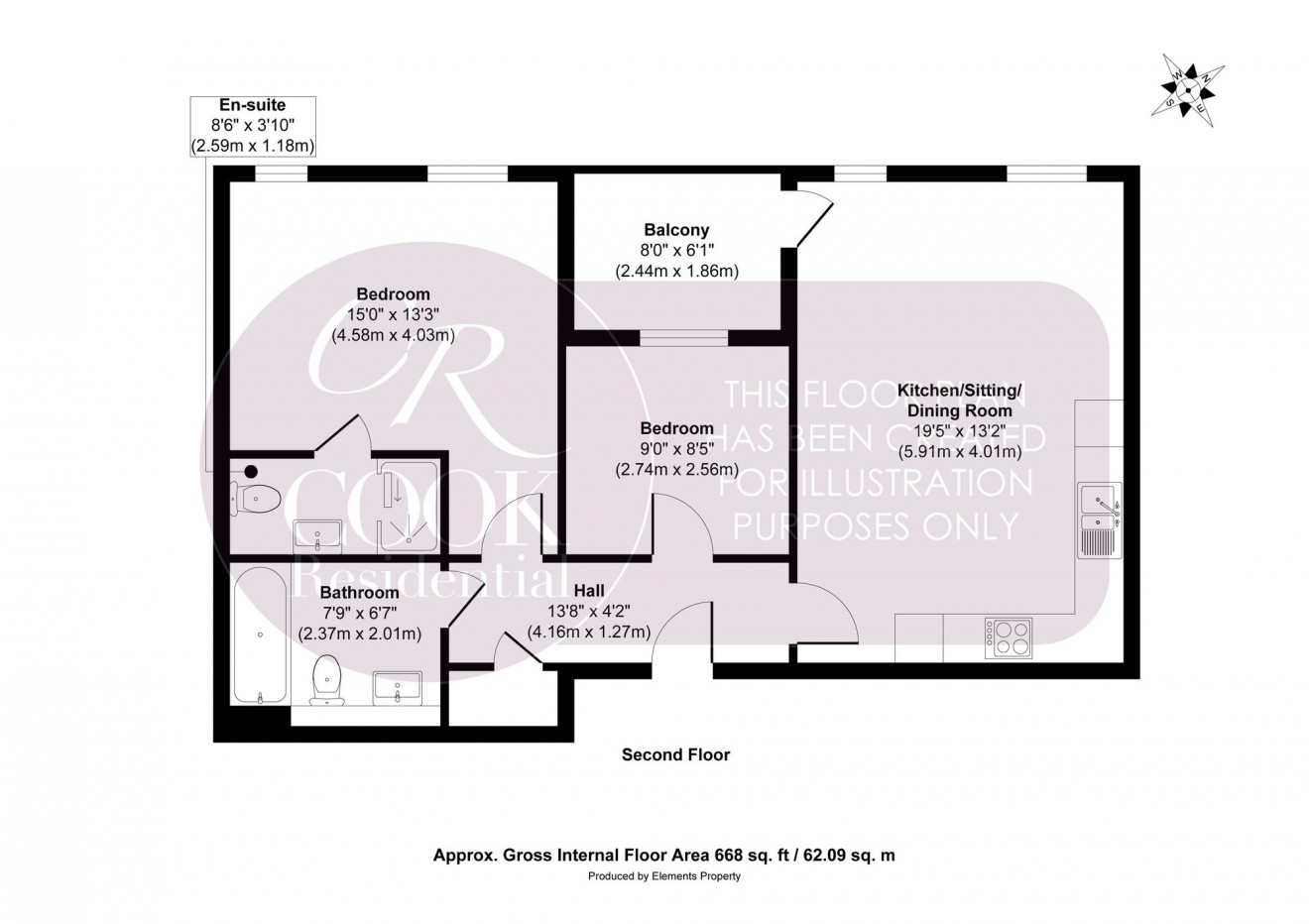 Floorplan for Harvest Street, Cheltenham, GL52
