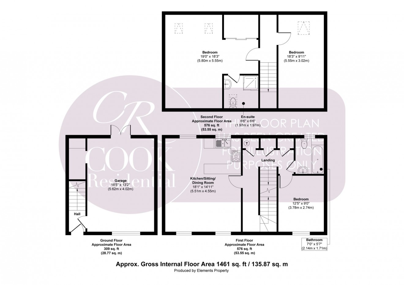 Floorplan for Coln Gardens, Andoversford, GL54