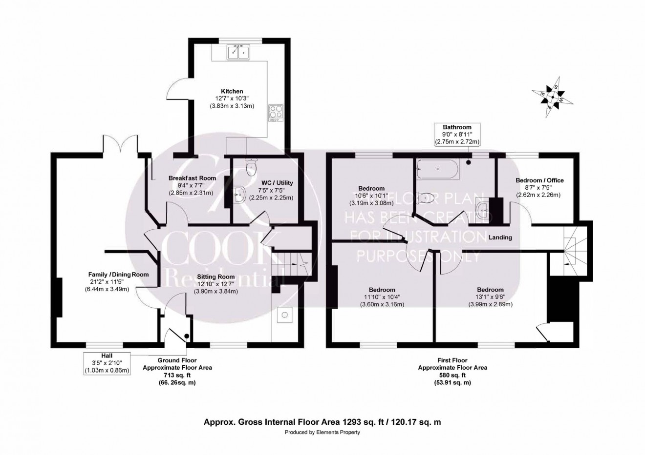 Floorplan for Gloucester Street, Winchcombe, GL54