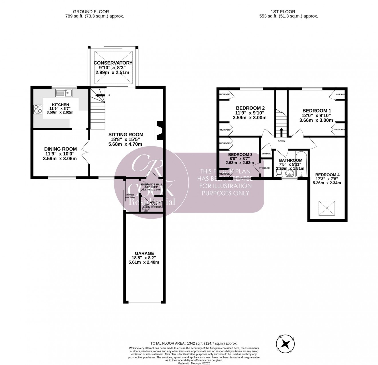 Floorplan for King Arthur Close, Cheltenham